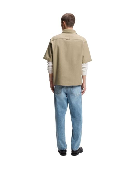 Boss Natural Solid Overshirt for men