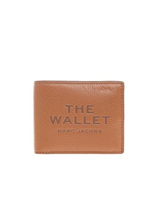 Marc Jacobs Brown Logo Debossed Bi-Fold Wallet
