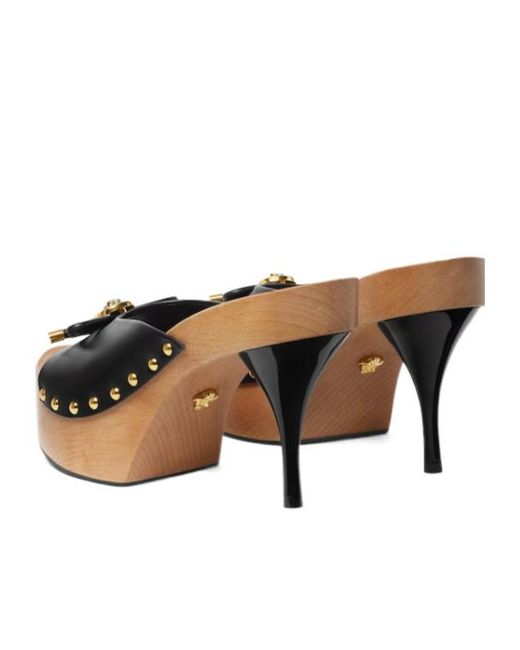 Versace Natural Opera Bow Clogs