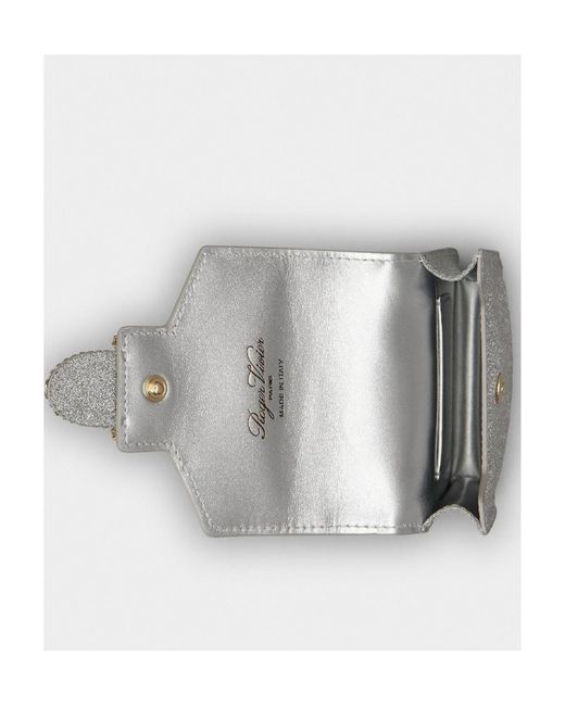 Roger Vivier Gray Miss Vivier Pocket Phone Holder