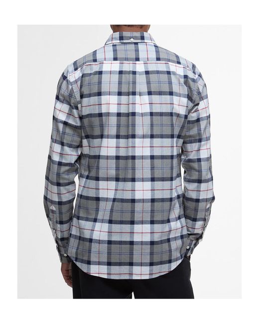 Barbour Blue Lewis Check-Pattern Shirt for men