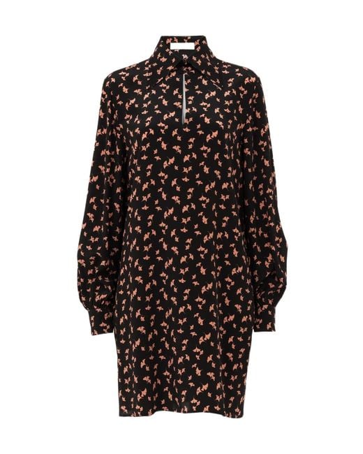 Chloé Black Long-Sleeved Mini Dress
