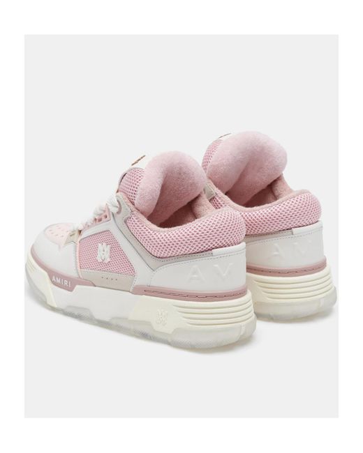 Amiri Pink Ma-1 Panelled Chunky Lace-Up Sneakers