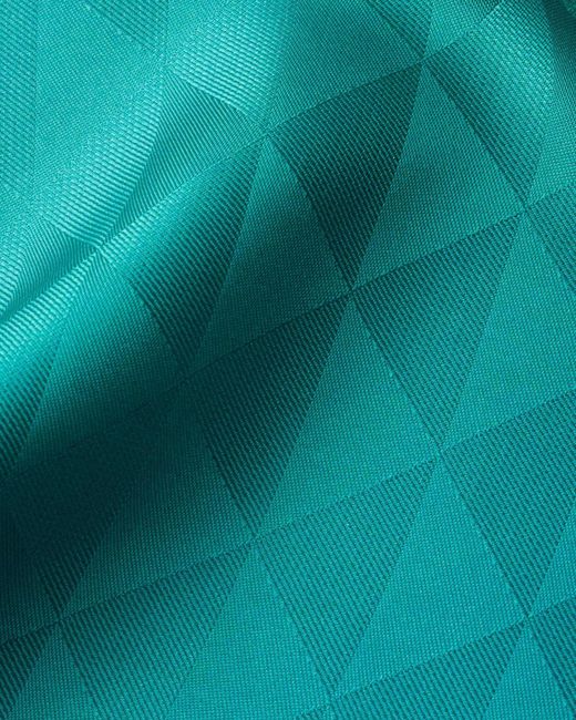 Prada Blue Gradient Printed Scarf