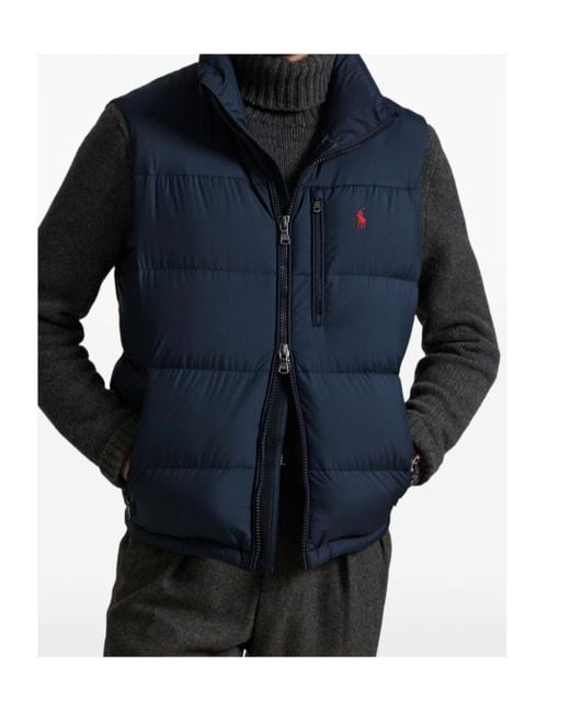 Polo Ralph Lauren Blue The Gorham Puffer Gilet for men