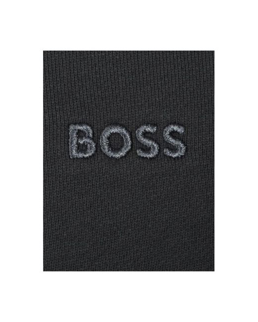 Boss Black Crew Neck Long-Sleeved Sweatshirt for men