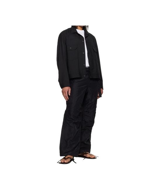 Sacai Black Wool Blend Jacket for men