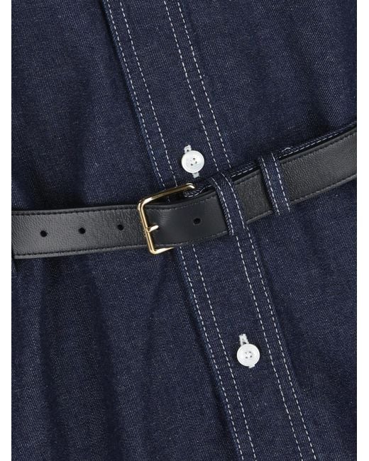 Céline Blue Short Sleeve Dress