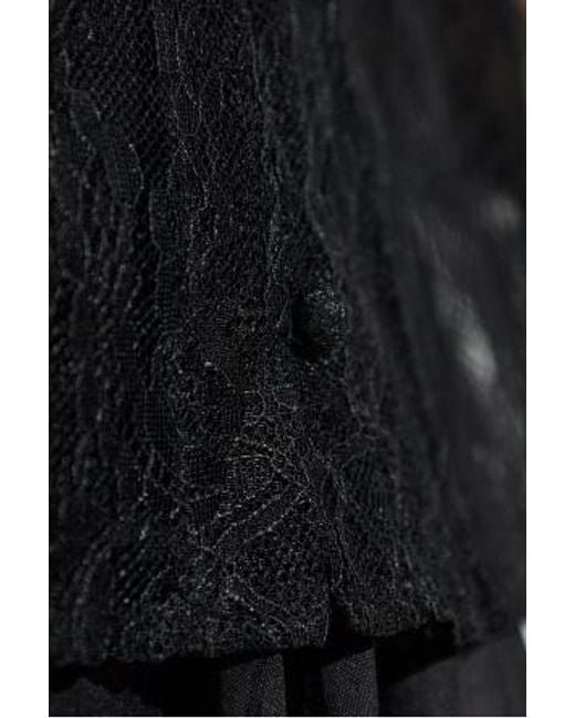 AllSaints Black Athena Lace Top