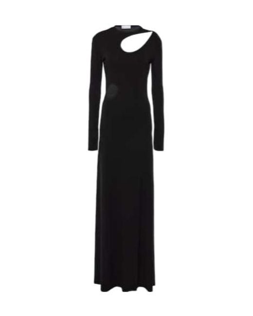 Victoria Beckham Black Cutout Maxi Dress