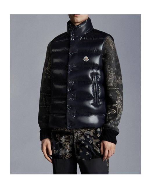 Moncler Blue Tibb Down Gilet for men