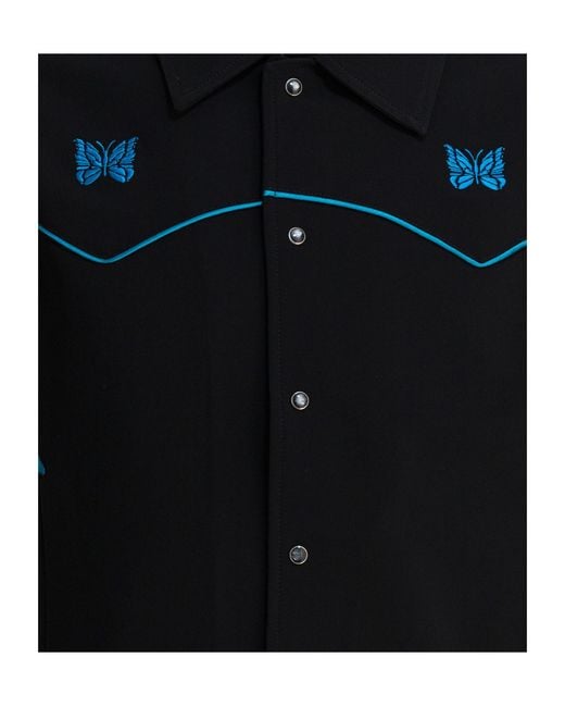 Needles Black Long Sleeve Buttoned Jacket for men