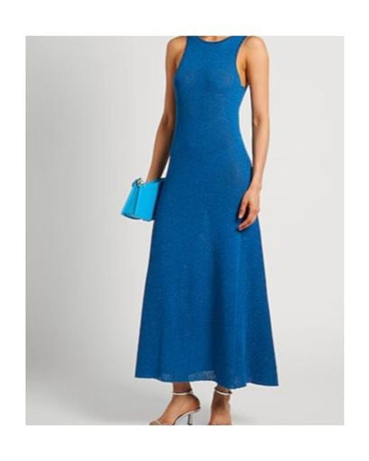 Ganni Blue Long Dresses