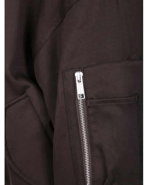 Entire studios Black Zip-Up Bomber Jacket