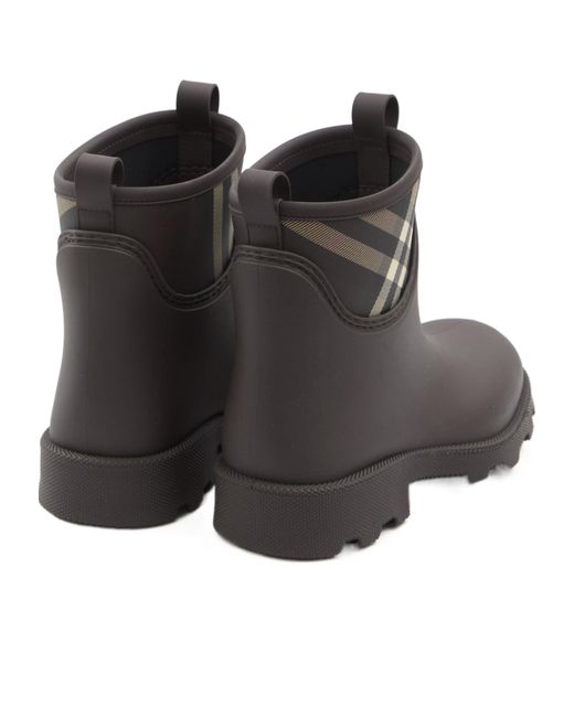 Burberry Black Marsh Stamp Ankle Boots