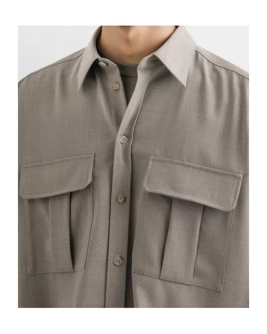 Dolce & Gabbana Gray Long-Sleeved Shirt for men