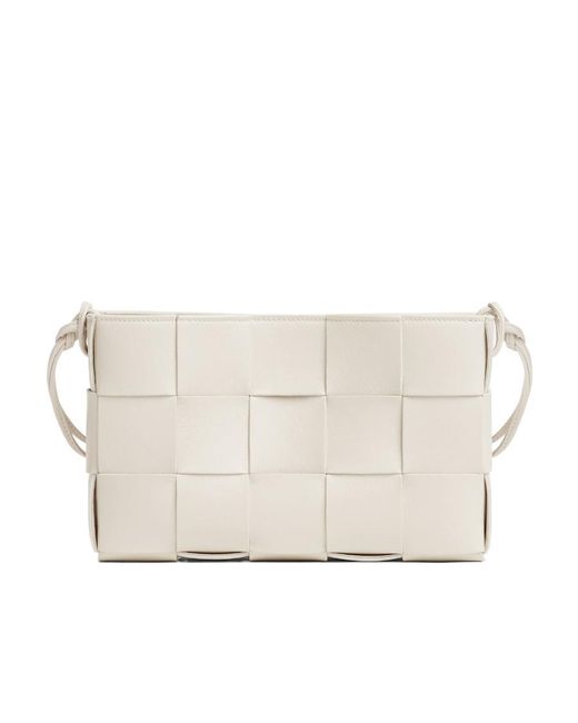 Bottega Veneta Natural Cassette Leather Shoulder Bag
