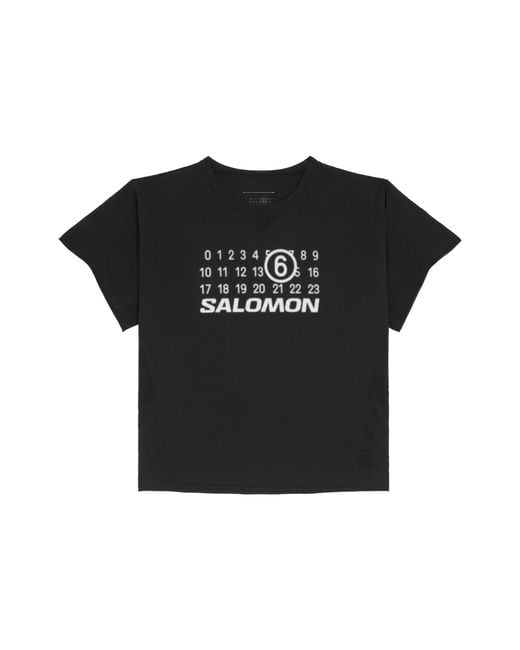 MM6 by Maison Margiela Black X Salomon Seamless T-Shirt for men