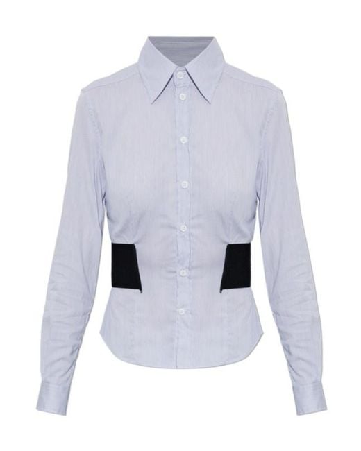 Vetements Blue Belted Fitted Shirt