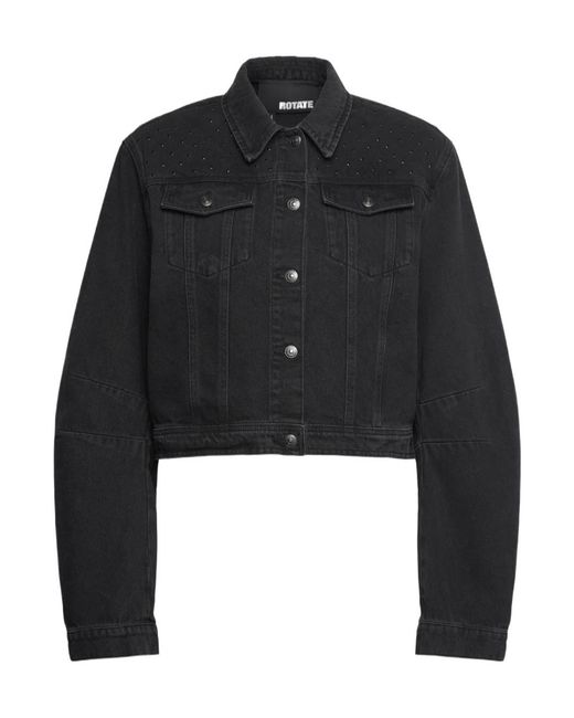 ROTATE BIRGER CHRISTENSEN Black Denim Oversized Jacket