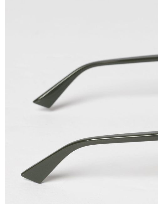 Bottega Veneta White Eyewear Cat Eye Frame Sunglasses