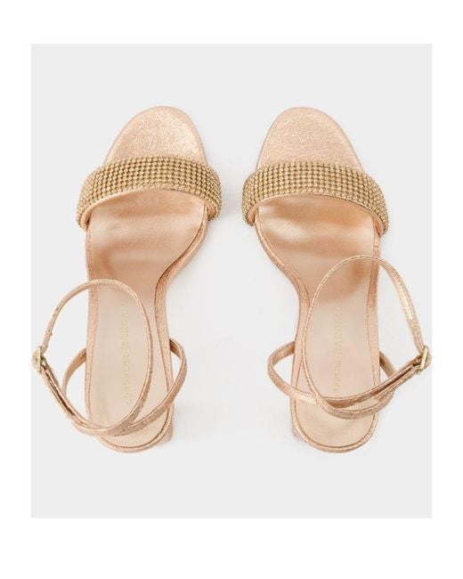 Loeffler Randall Metallic Shaylme Block Heel Sandals