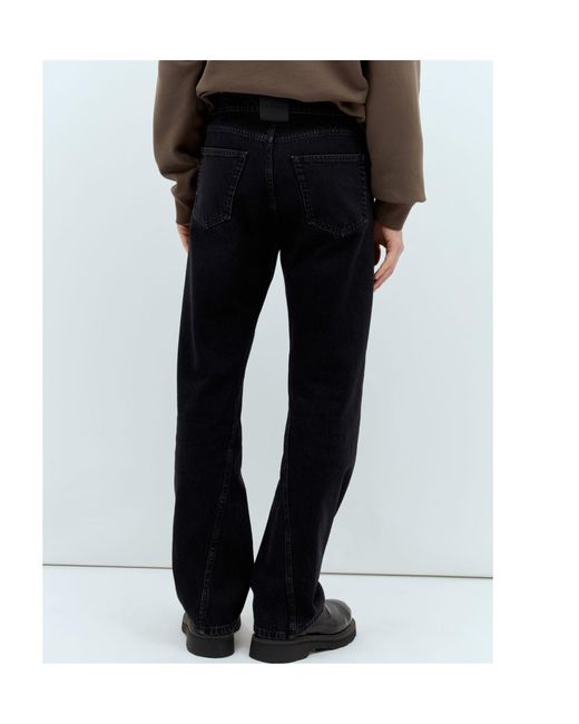 Lanvin Black Mid-Rise Twisted Jeans for men