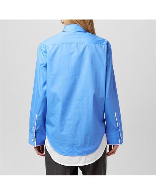 Victoria Beckham Blue Layer Shirt