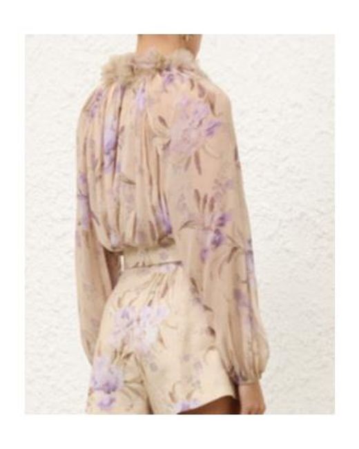 Zimmermann Natural Eden Billow Blouse