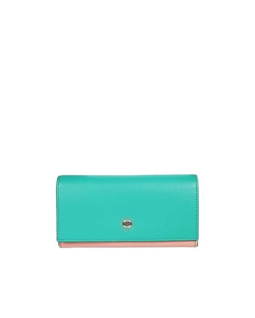 Stella McCartney Blue Logo Wallet