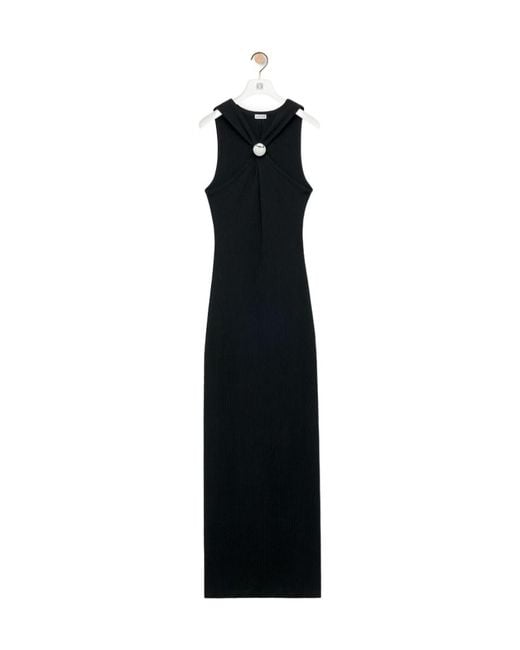 Loewe Black Anagram Pebble Dress