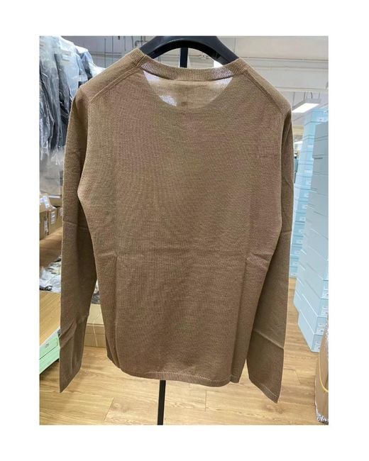 Max Mara Brown Round-Neck Sweater