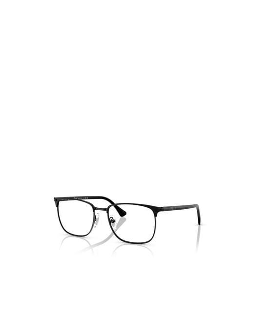Persol White Square Frame Glasses for men