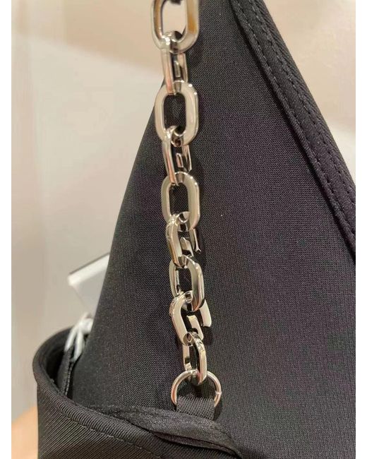 Givenchy Black Chain-Strap Sleeveless Top
