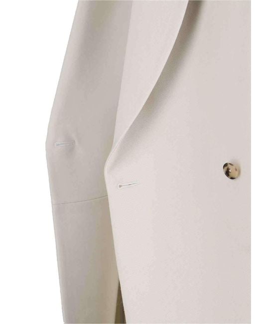 Calvin Klein White Evelyn Long Coat