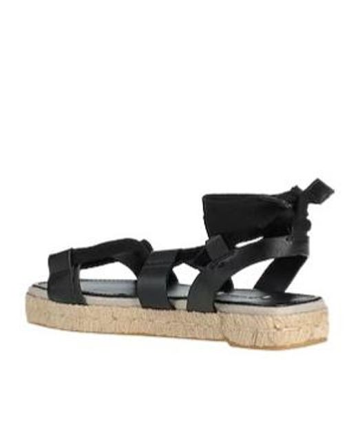 Max Mara Black Solid Colour Espadrilles