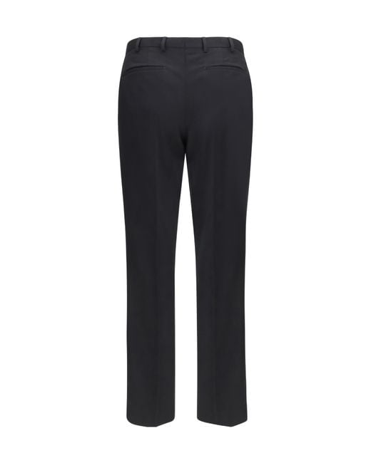 Pt Pantaloni Blue Straight-Leg Casual Trousers for men