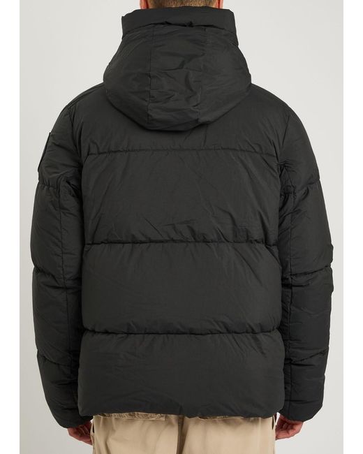 Canada Goose Black Crofton Padded Shell Jacket for men