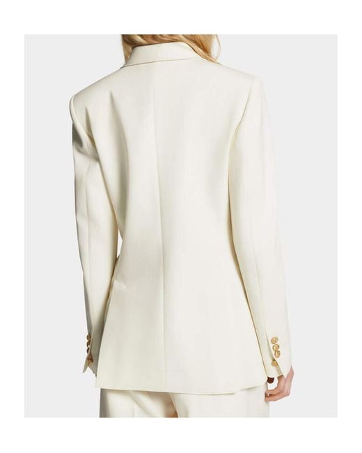 DSquared² White Double-Breasted Blazer