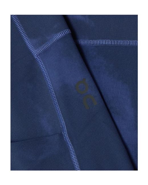 On Shoes Blue Studio Printed Stretch Leggings