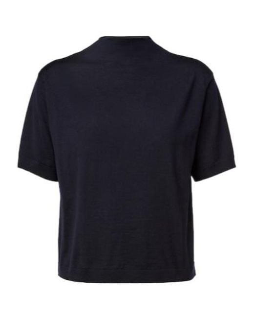 Jil Sander Blue Wool Sweater