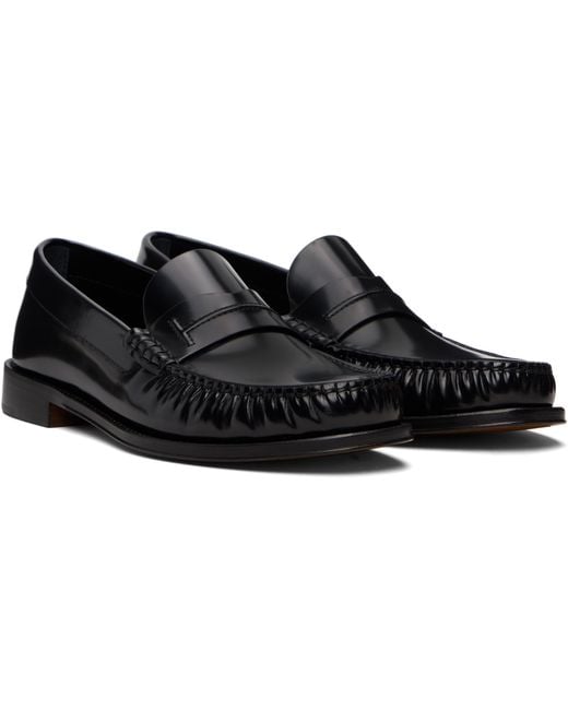 Tom Ford Black Round-Toe Loafers for men