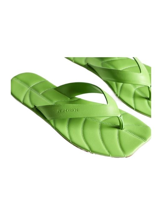 J.W. Anderson Green Jw Anderson Leaf Slides