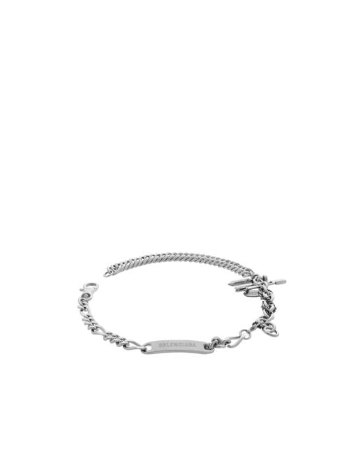 Balenciaga Multicolor Chain Detailed Necklace
