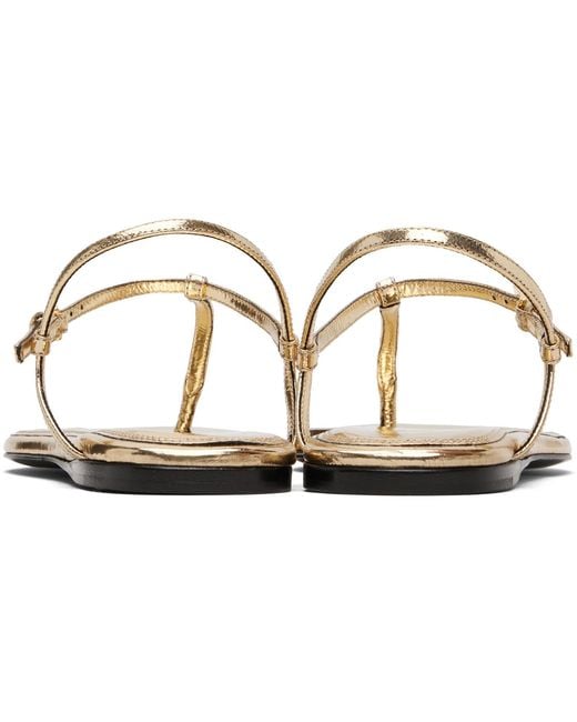 Paris Texas White Metallic Flat Sandals