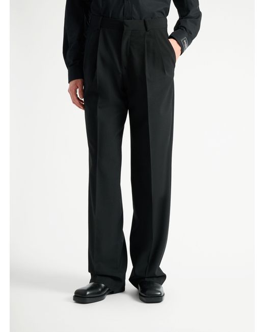Balmain Black Wool Trousers for men