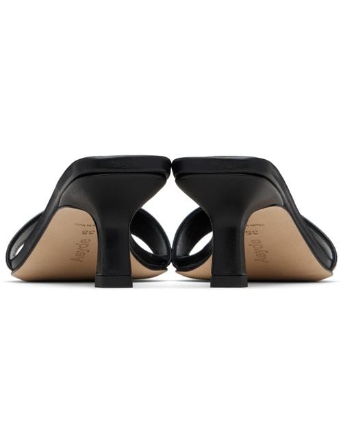 Aeyde Black Gilly Sandals
