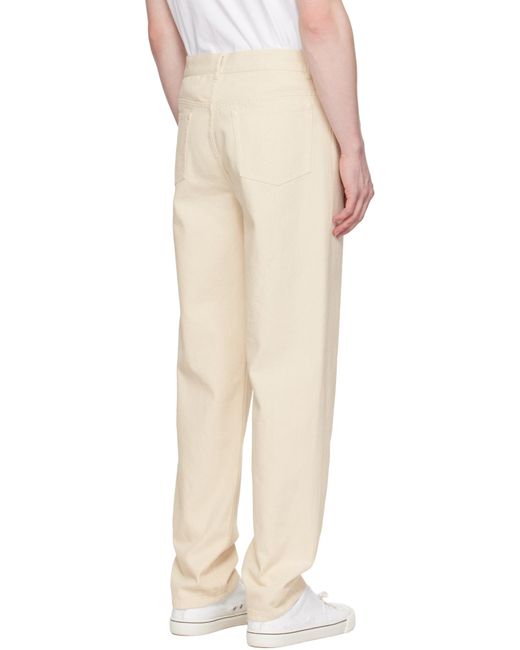 A.P.C. Natural Straight Leg Jeans for men
