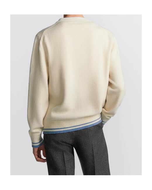 Dior White Homme Logo Embroidered Button-Up Cardigan for men