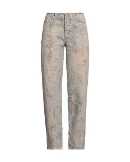 DIESEL Gray Light-Colored Jeans